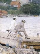 Anders Zorn vagskvalp oil painting on canvas
